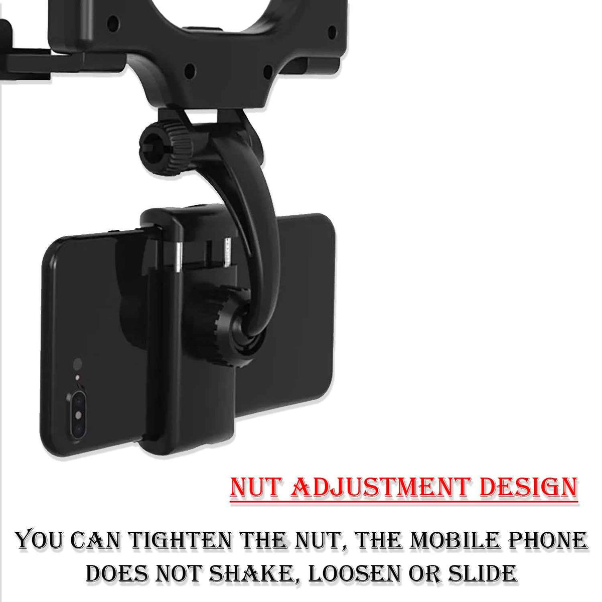 Rear View Mobile Holder Universal Vehicle Rear View Mirror Mobile Phone Mount Stand - Mr Urban Choices
