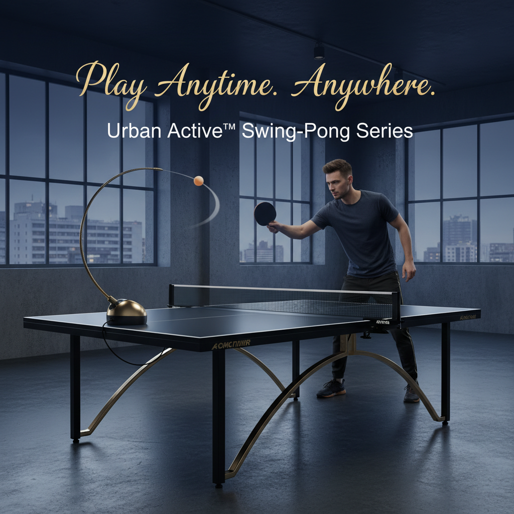 Urban Active™ Swing-Pong Series – Adjustable Indoor Table Tennis Training Tool