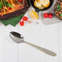 Urban Zen™ Royal-Gild – Textured Stainless Steel Spoons with Gold Plated Handles - Mr Urban Choices