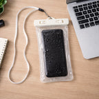 White Waterproof Phone Pouch Bag Mobile Cover (1 Pc)