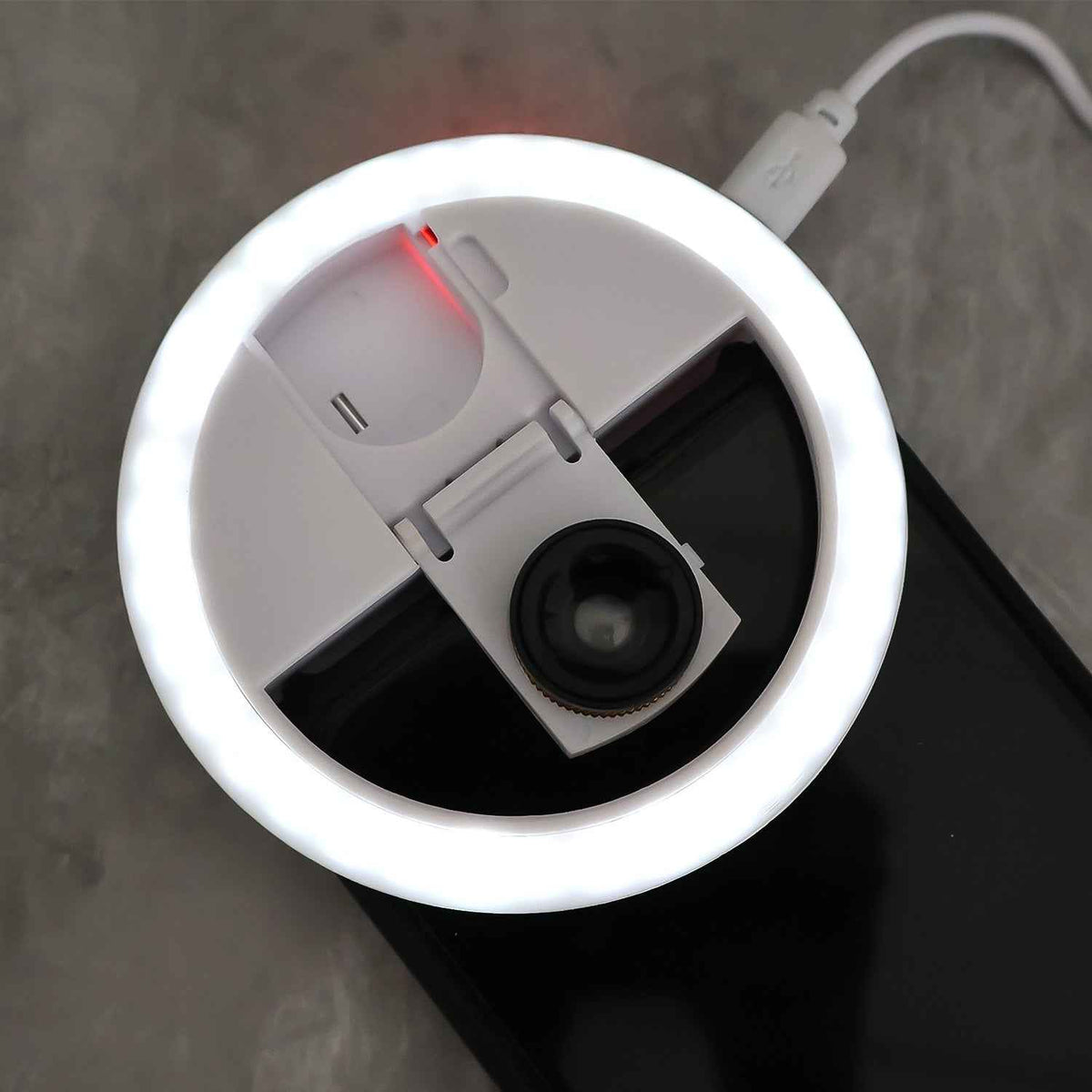 Urban Glow™ Mini Selfie Ring – Universal 3-Mode LED Clip Light for Perfect Selfies - Mr Urban Choices