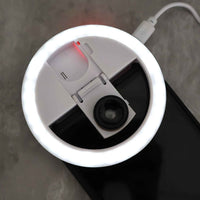 Urban Glow™ Mini Selfie Ring – Universal 3-Mode LED Clip Light for Perfect Selfies - Mr Urban Choices