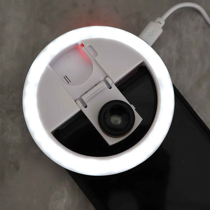 Urban Glow™ Mini Selfie Ring – Universal 3-Mode LED Clip Light for Perfect Selfies - Mr Urban Choices