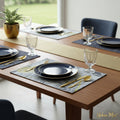 2 In 1 Reversible Dining Table Placemat (2 Pc  Small  Big)