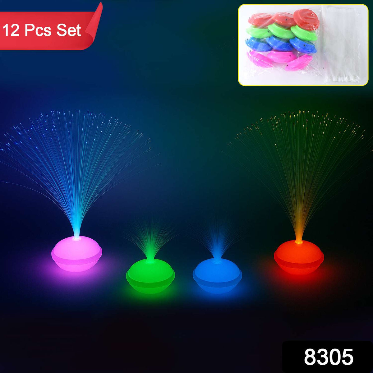 Urban Zen™ Star-Glow – 12 Pc Fiber Optic LED Night Lamp Set - Mr Urban Choices