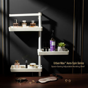 Urban Max™ Aero-Spin Series – Space-Saving Adjustable Rotating Shelf - Mr Urban Choices