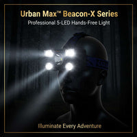 Urban Max™ Beacon-X Series – Professional 5-LED Hands-Free Light - Mr Urban Choices
