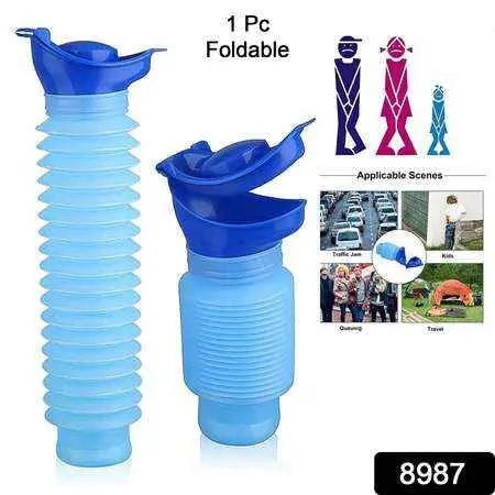 Urinal Foldable Portable Wee Bottle (750 Ml  1 Pc)