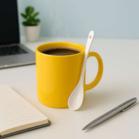 Elegant Ceramic Mug With Matching Spoon - Mr Urban Choices