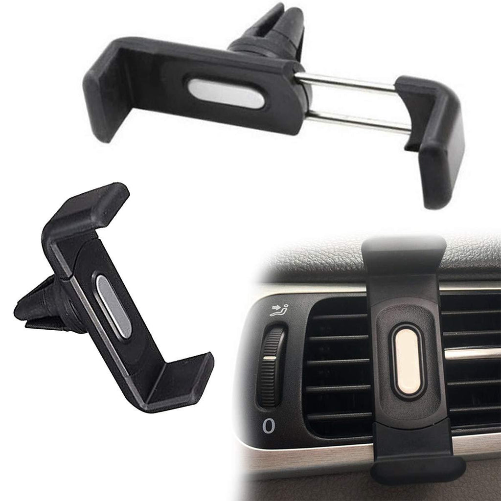 "Universal car air vent phone mount 360 degree rotation black"