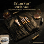 Premium Foldable Makeup Brush Organizer Bag (1 Pc)
