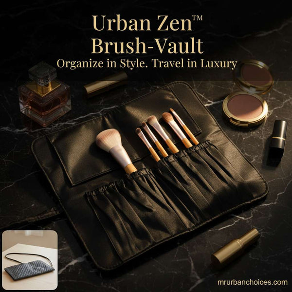 Urban Zen™ Brush-Vault – Premium Foldable Makeup Brush Organizer Bag - Mr Urban Choices