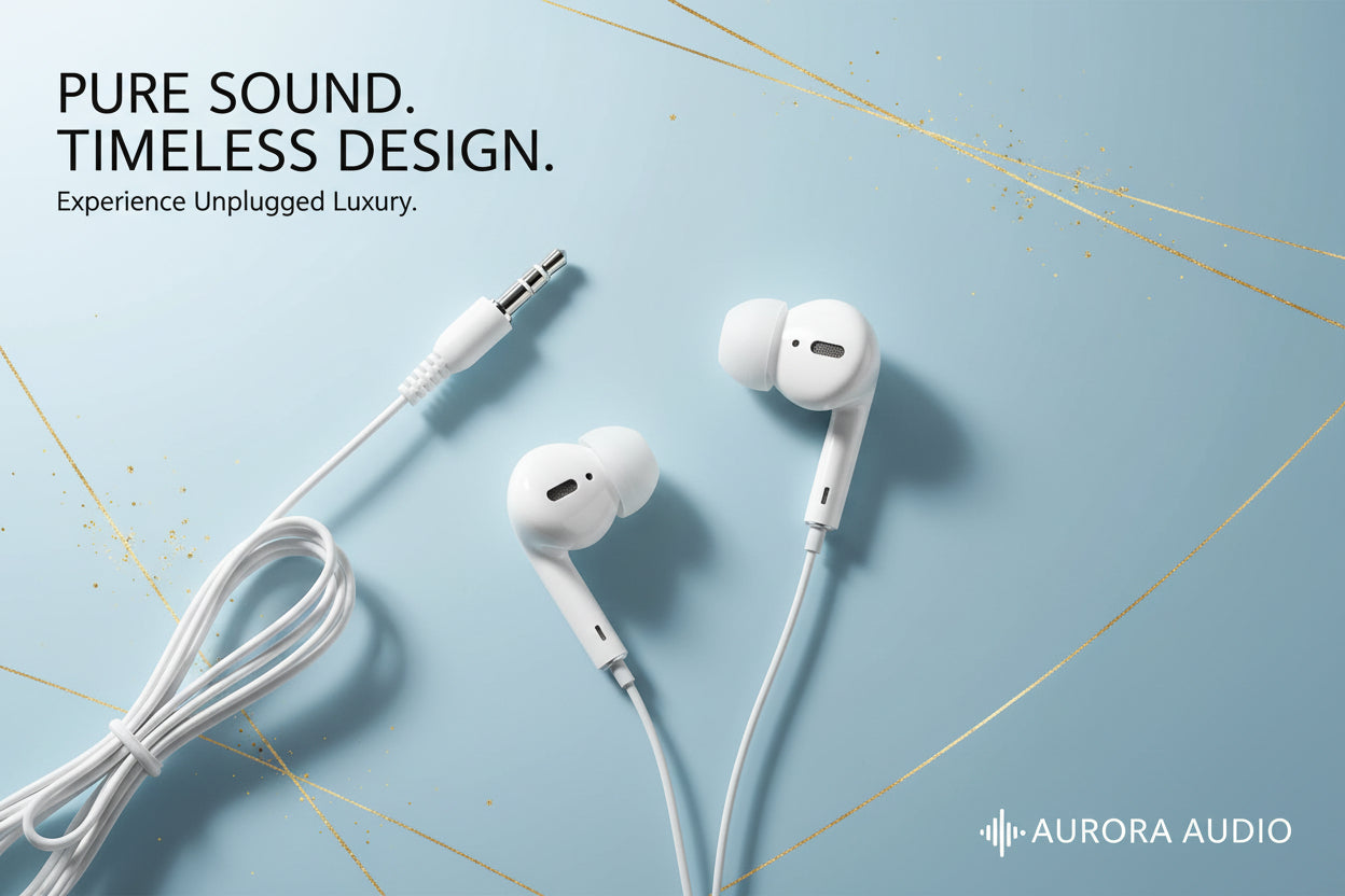 Classic Wired In-ear Earphones With 3.5mm Audio Jack (1 Pc)