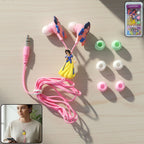 Cute Cartoon Style Wired In-ear Earphones (1 Set)