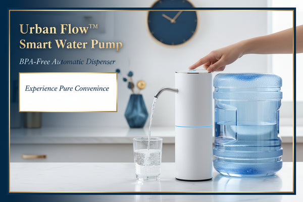 Urban Flow™ Smart Water Pump – BPA-Free Automatic Dispenser with Stainless Steel Spout