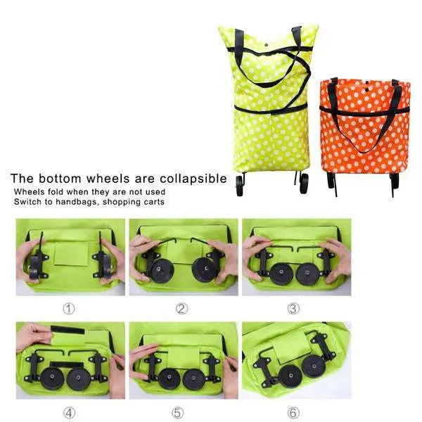 Urban Travel™ Swift-Cart – Foldable Shopping Trolley Bag for Travel & Luggage - Mr Urban Choices