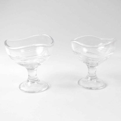 Glass Footed Dessert Bowl Ice Cream Cup (2 Pcs Set) - Mr Urban Choices