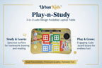 7693  Ludo Design Foldable Bed Study Table Portable Multifunction Laptop Table Lapdesk For Children Bed Foldable Table Work Office Home With Tablet Slot  Cup Holder