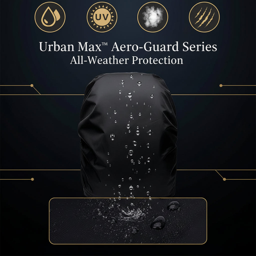 4100 Heavy Waterproof Nylon Rain Coverdust Cover - Elastic Adjustable For Laptop Bags And Backpacks School Bag Waterproof Cover Dust Proof Backpack Laptop Bag Cover (1pc)