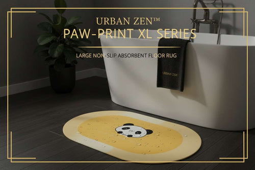 Urban Zen™ Paw-Print XL Series – Large Non-Slip Absorbent Floor Rug - Mr. Urban Choices