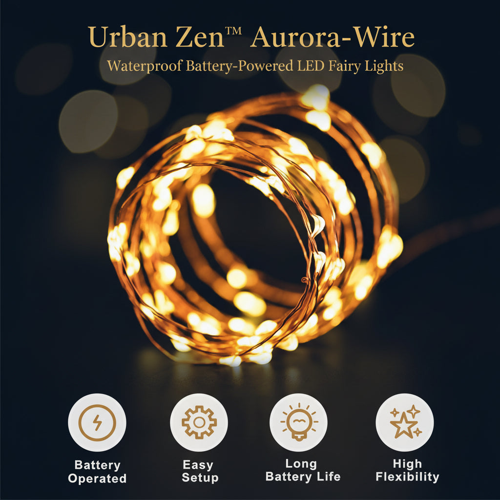 Led Flexible Wire Waterproof Lights For Party (2aa Battery Operated Battery Not Included)