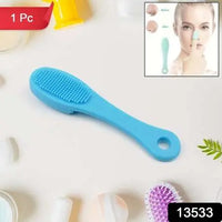 Silicone Makeup Cleaning Tool Finger Wash Face Scrubber Facial Cleansing Brush (1 Pc  Mix Color)