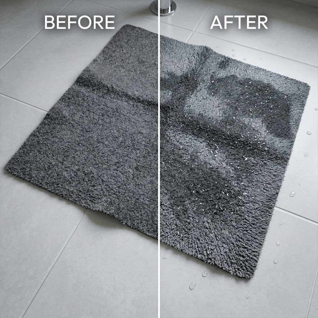 Ultra Soft Anti Slip Bathroom Floor Mat (1 Pc 100x99 Cm)