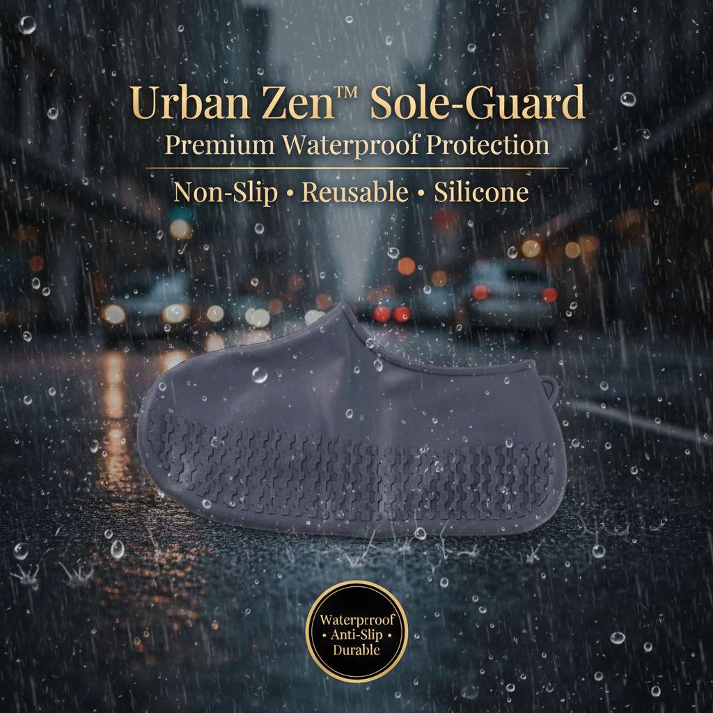 Urban Zen™ Sole-Guard – Premium Grey Non-Slip Silicone Waterproof Shoe Covers - Mr Urban Choices