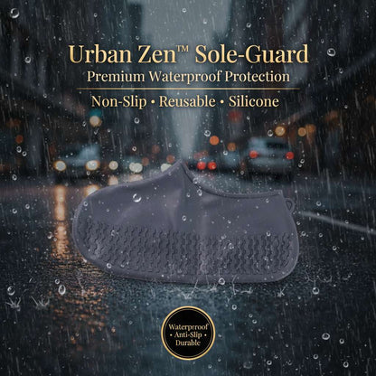 Urban Zen™ Sole-Guard – Premium Grey Non-Slip Silicone Waterproof Shoe Covers - Mr Urban Choices